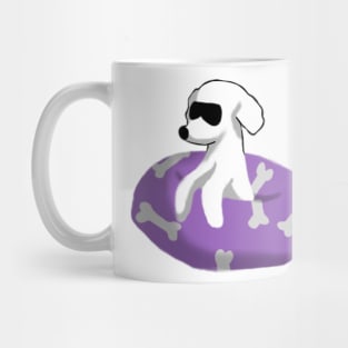 Poodle dog chilling in the water Mug